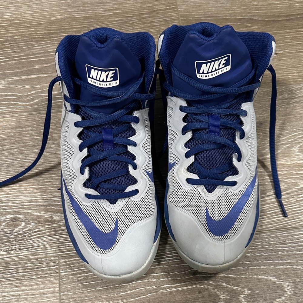 Nike Prime Hype DF II Blue Basketball Shoes Youth Size 5.5